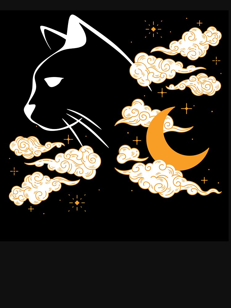 Night cat cloud design by Design4sub