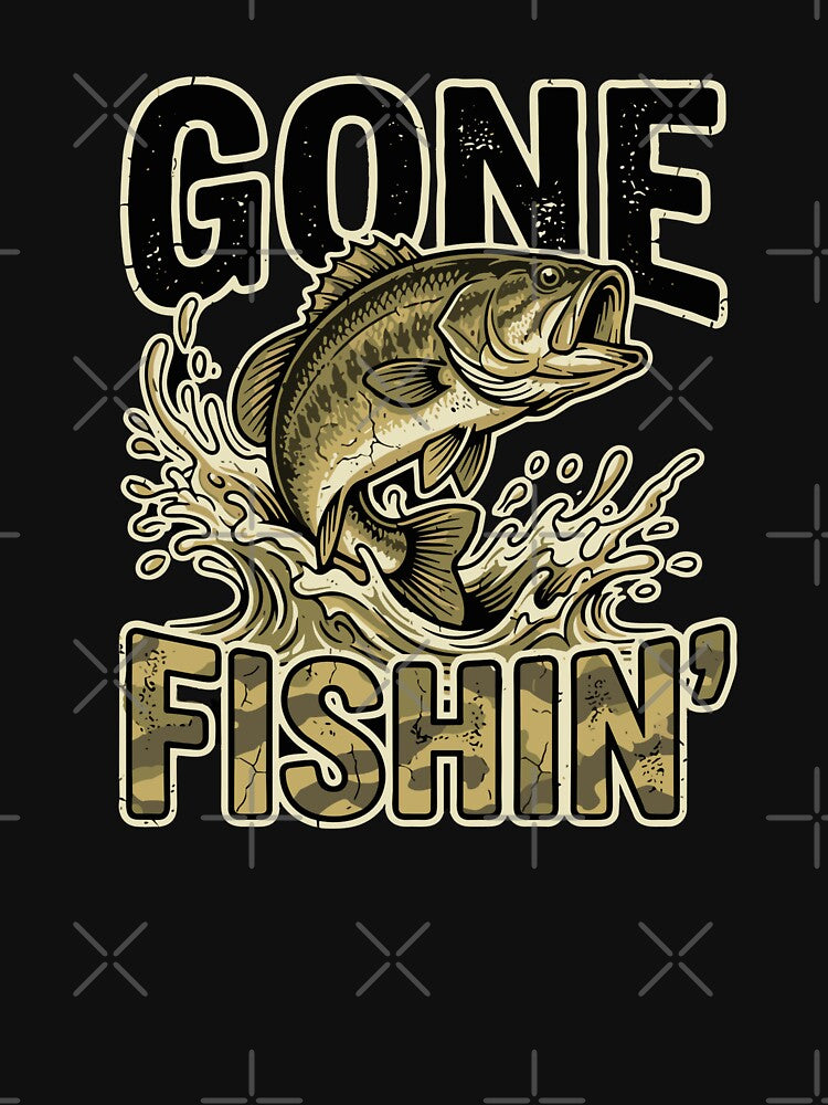 Gone Fishin' Fishing Angler Fisherman Hobby by SofiBlair