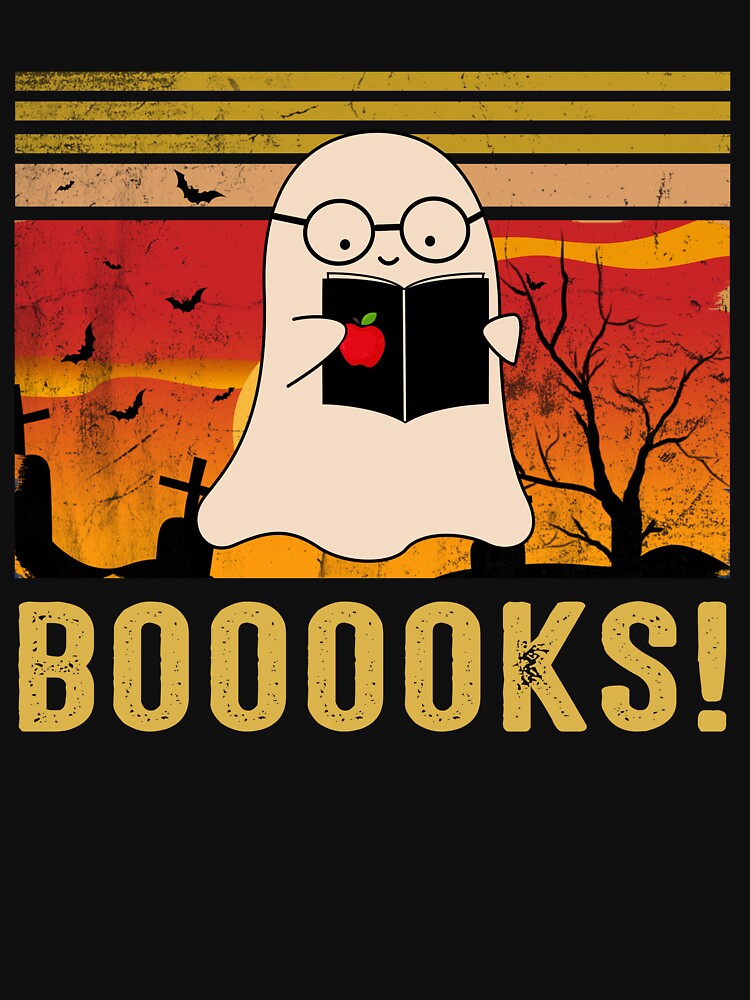 Halloween Ghost Reading Booooks by NgocCong