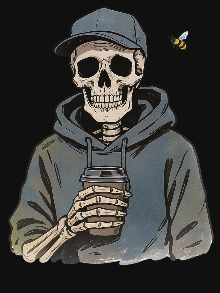 Urban Skeleton with Coffee | Funny Daily Routine Skeleton Cartoon by ColorSplash123