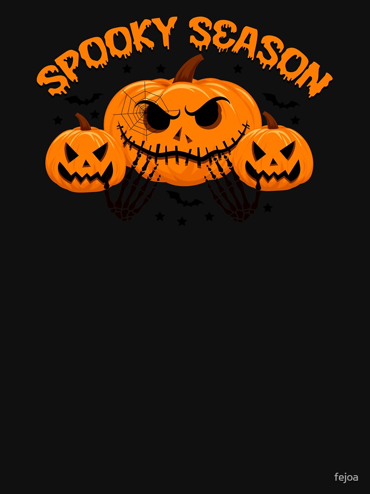 Halloween Spooky Season With Funny Pumpkin Heads by fejoa