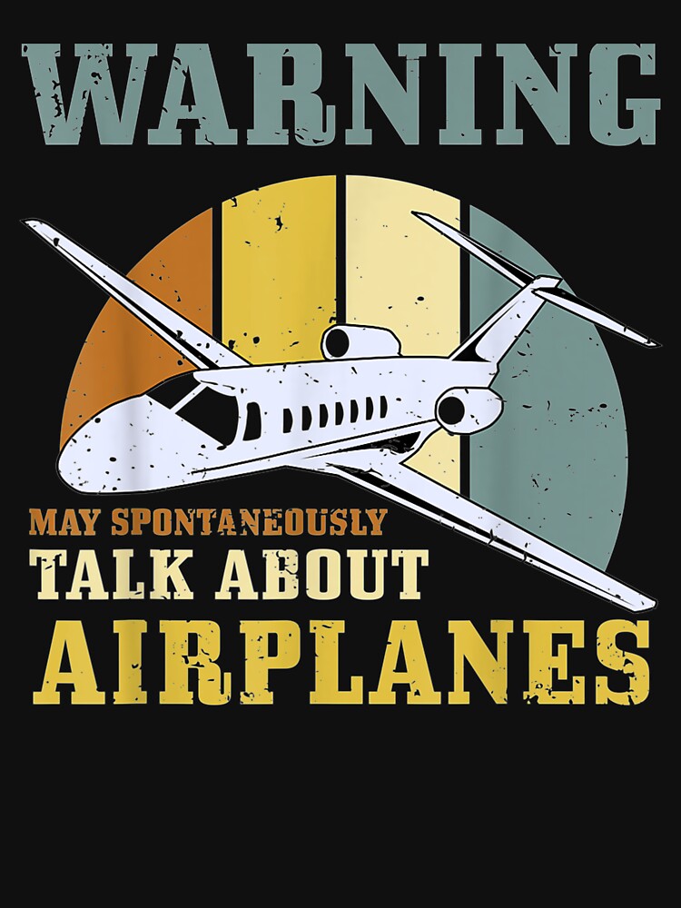 Warning Talk About Airplanes Design Aviation Gift Mechanic by tolivia