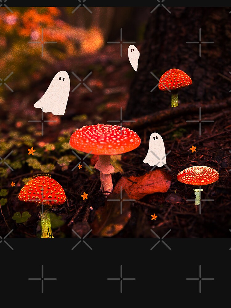 Autumn Ghost Forest Collage by doodlebymeg
