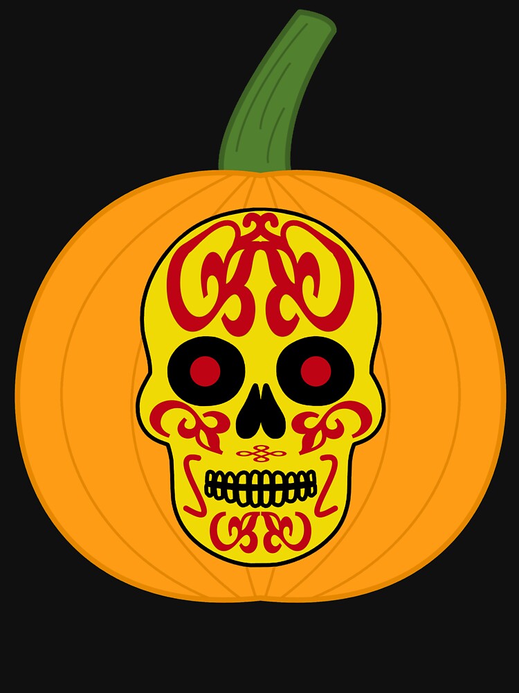 Sugar Skull Jack O Lantern by mrtraz