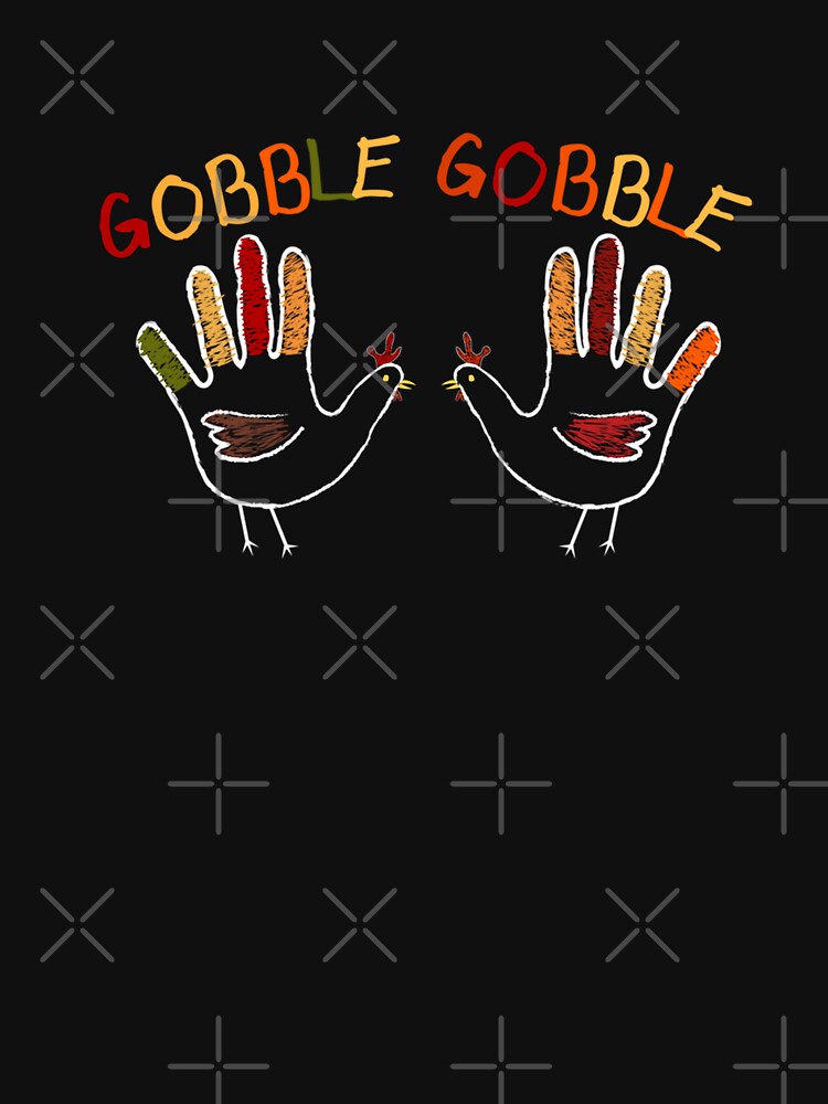 Gobble Gobble Turkey Handprint on Boobs Sweatshirt by BeersFerdinand