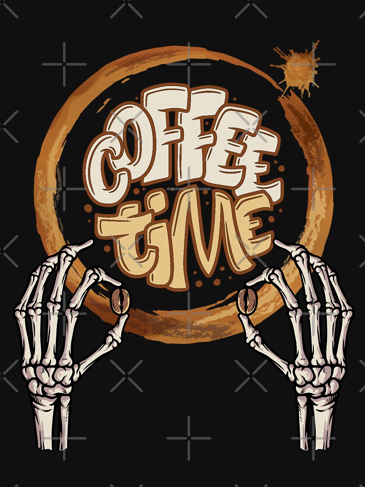 Coffee Time Skeleton by RockBeeDesigns