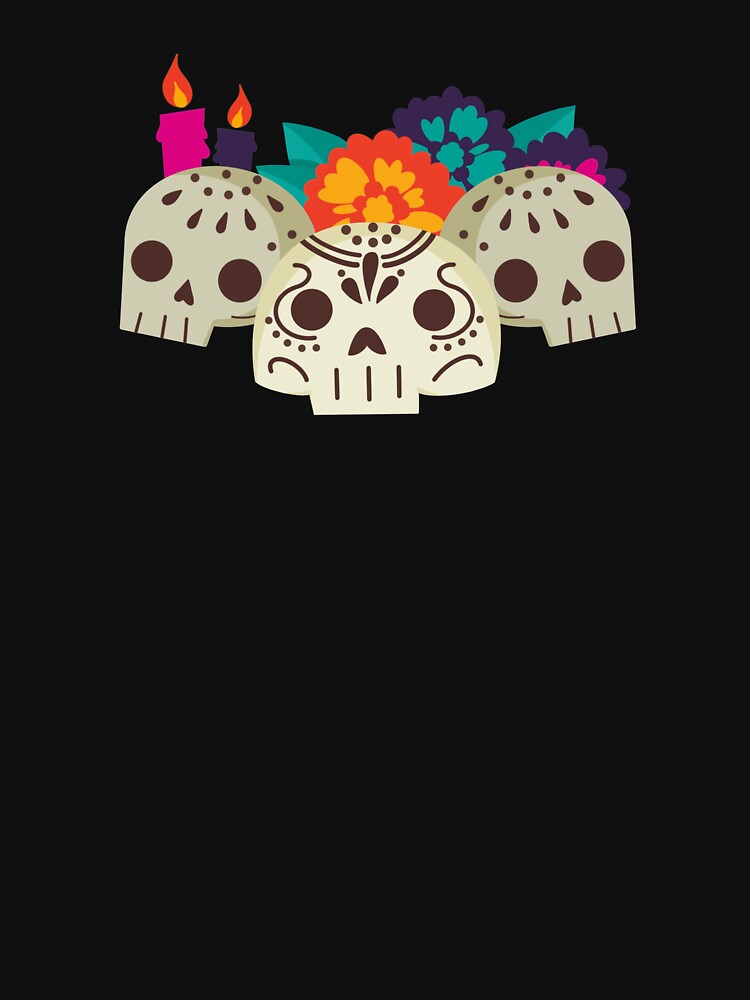 Day of the Dead - Dia de los Muertos skulls by pikki-designs