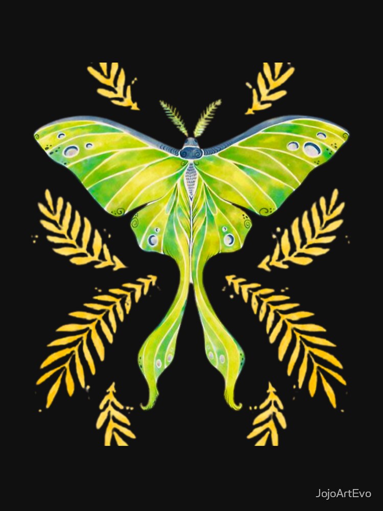 Chinese Moon Moth: Elegant Nature-inspired Art by JojoArtEvo