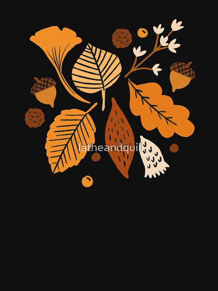 Autumn Leaves at Midnight by latheandquill