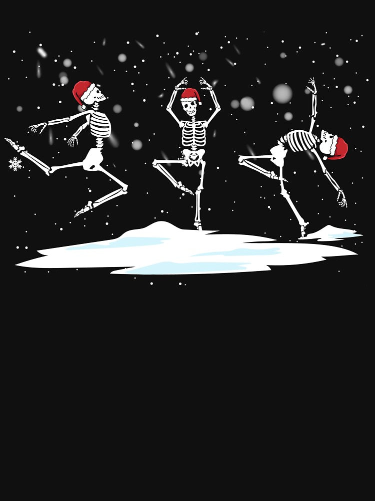 Ballet Dancing Christmas Skeletons Goth Dancing Skeletons Gear by DynamicDesign