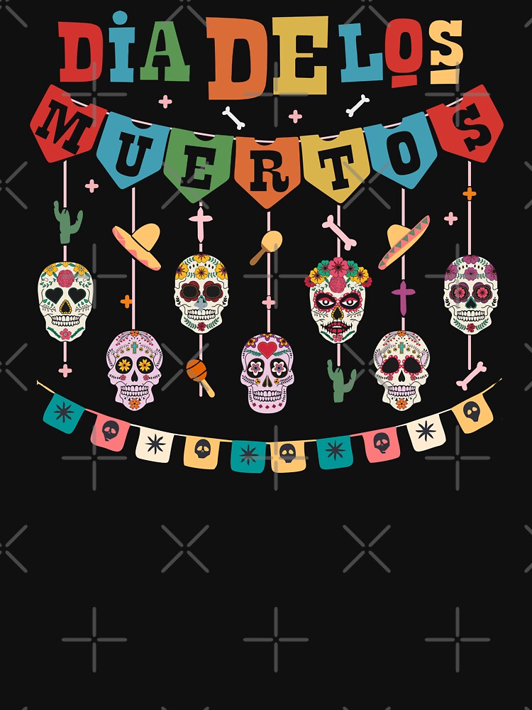 Dia De Los Muertos Day Of The Dead Hanging Skulls Funny by alenaz