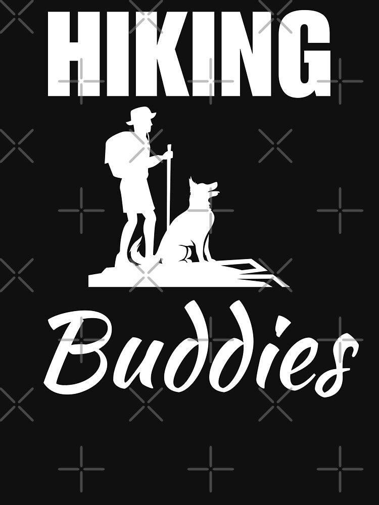 Never hike alone. Hiking with my dog, hiking and dogs puppy quote for squad or team of enthusiast by NBSStore