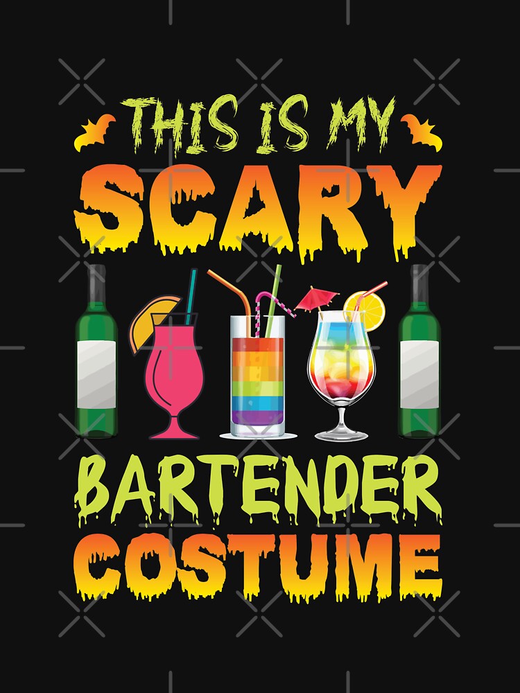 Halloween Shirt This Is My Scary Halloween BartenderCostume by charaf19