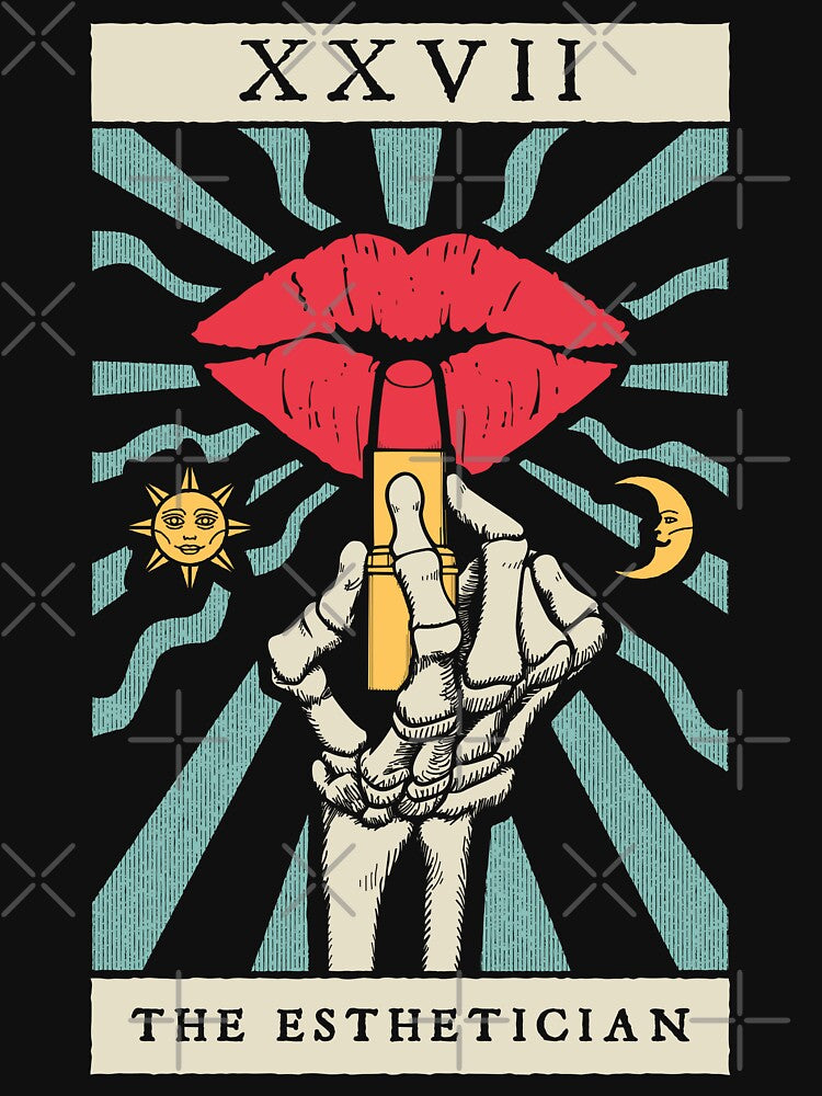 The Esthetician Gothic Cosmetologist Vintage Tarot Card by GrandeDuc