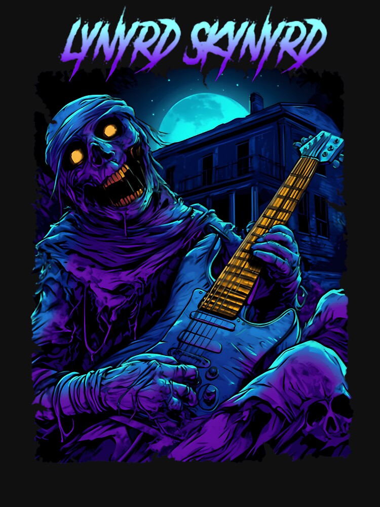 Lynyrd Skynyrd Mummy Guitarist Haunted House by FastCustomTees ll
