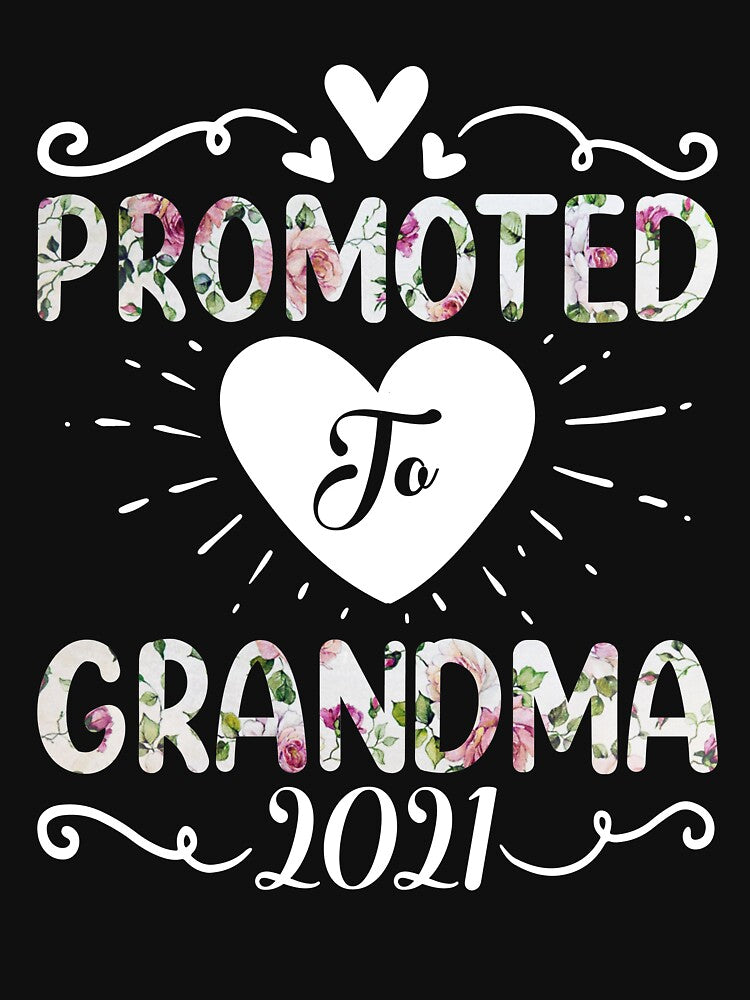 Promoted To Grandma 2021 Pregnancy Women Flower Mother's Day by creativebrother