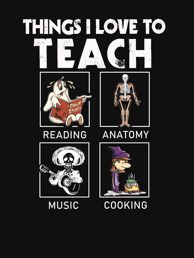 Things I love to teach music reading anatomy cooking by mederDESIGNS