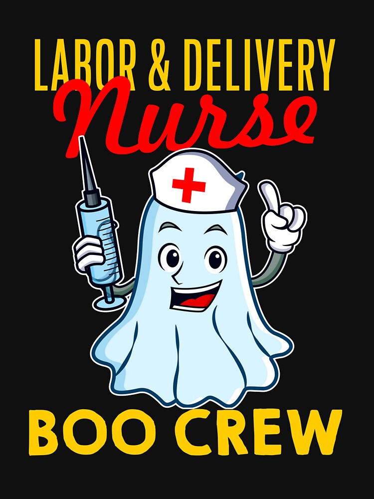 Labor & Delivery Nurse Boo Crew Cute Halloween by TrendJunky