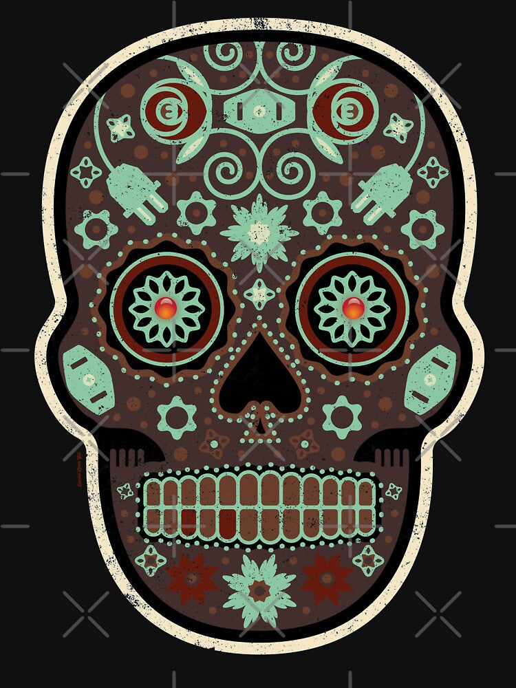 Cráneo de Café Mexican Sugar Skull Design by danielliamgill