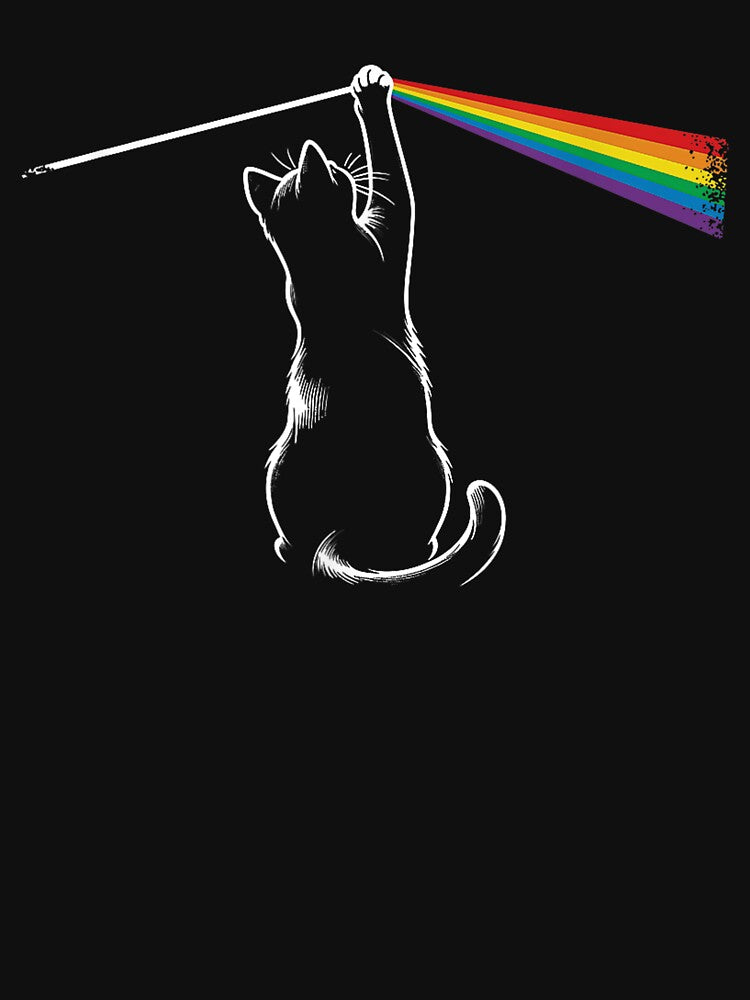 Funny Cat Rock Music Dark Side of the Meow Cat by Stivaktis Art Daily