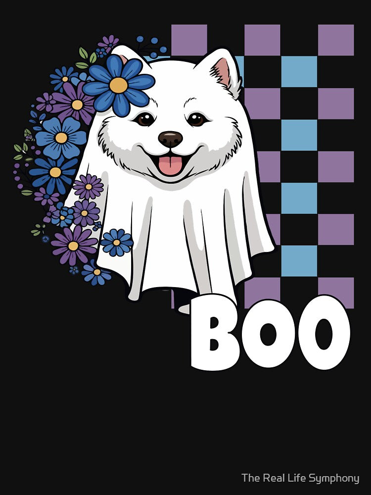 Samoyed Ghost Dog – Cute Halloween Boo by The Real Life Symphony