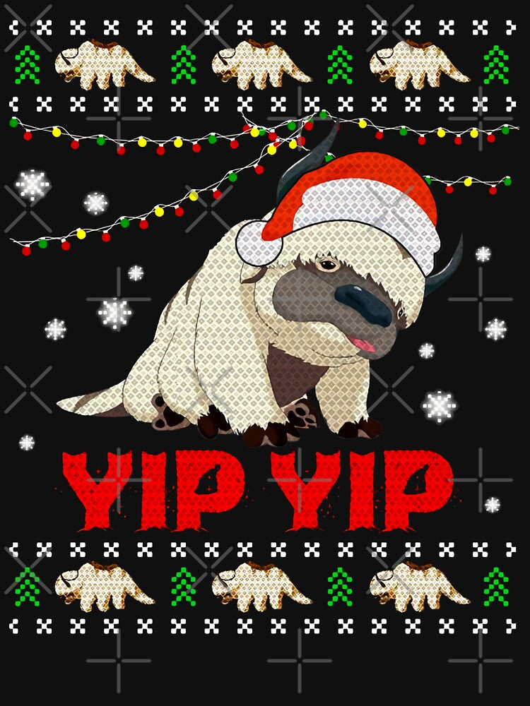 Appa Sky Bison yip yip Ugly Christmas Sweater Gifts For Men and Women, Gift Christmas Day by RadialTee
