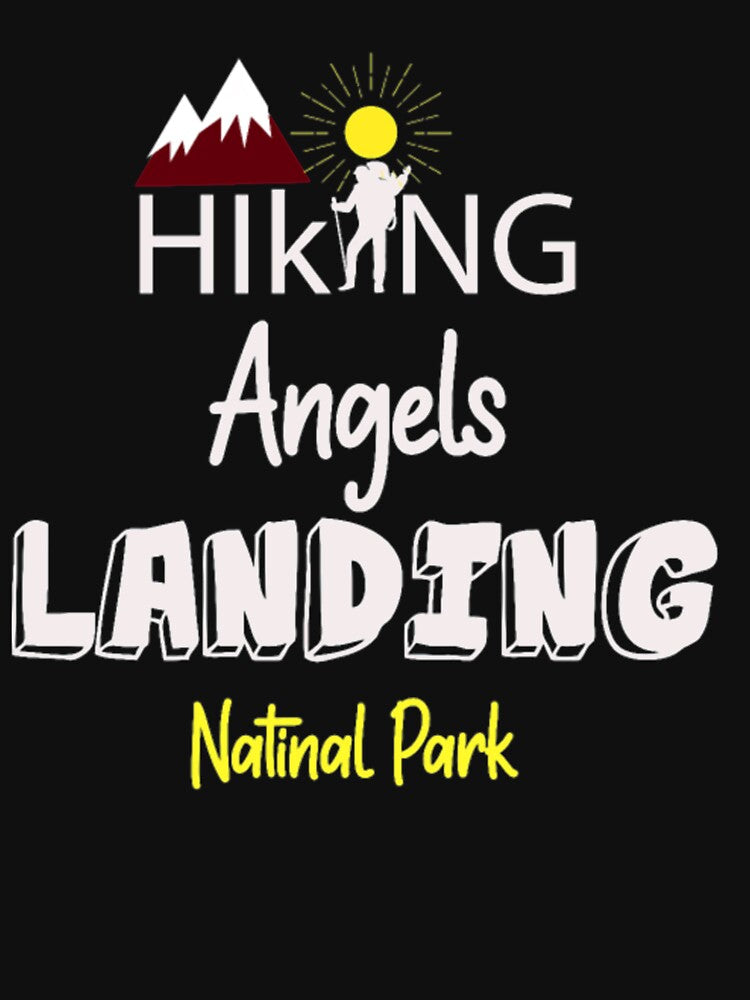 Hiking Angels Landing National Park T Shirt by Clavitaps