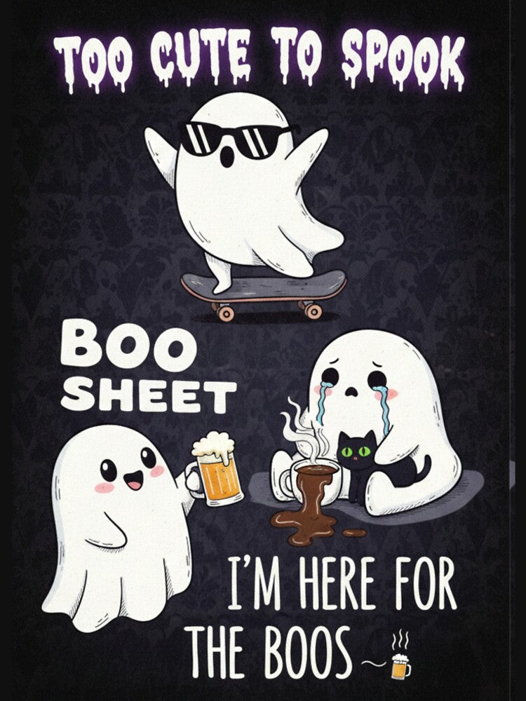 Boo Sheet Funny Ghost - Sarcastic Halloween Ghost Meme by NonditStudio