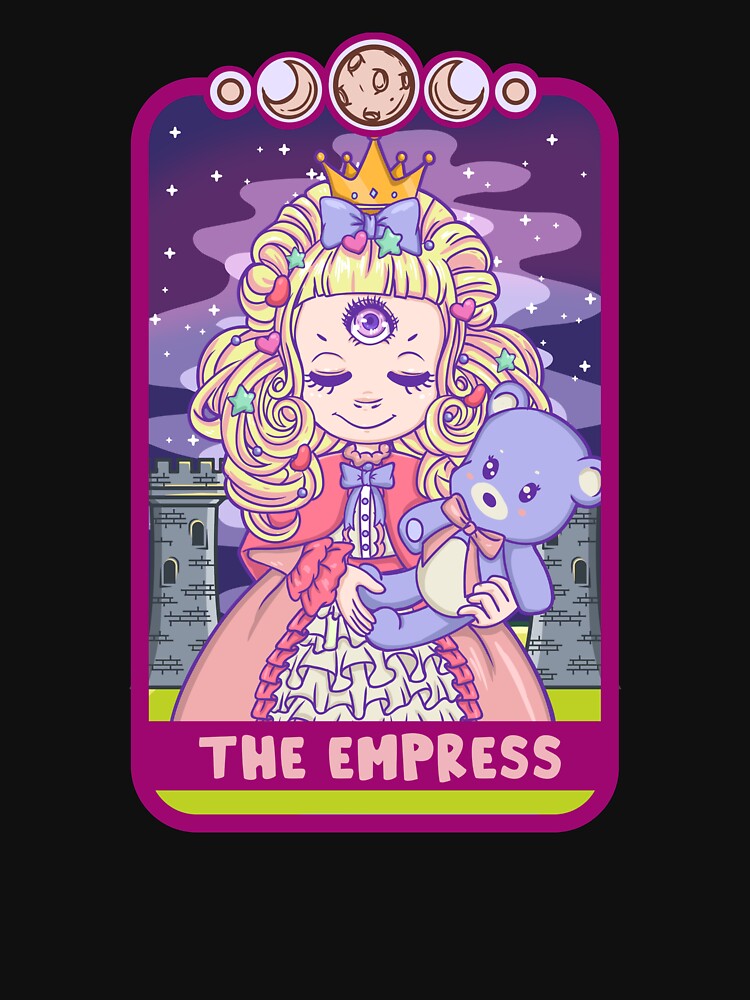 The Empress - Cute Kawaii Anime Tarot Card T-Shirt by biNutz