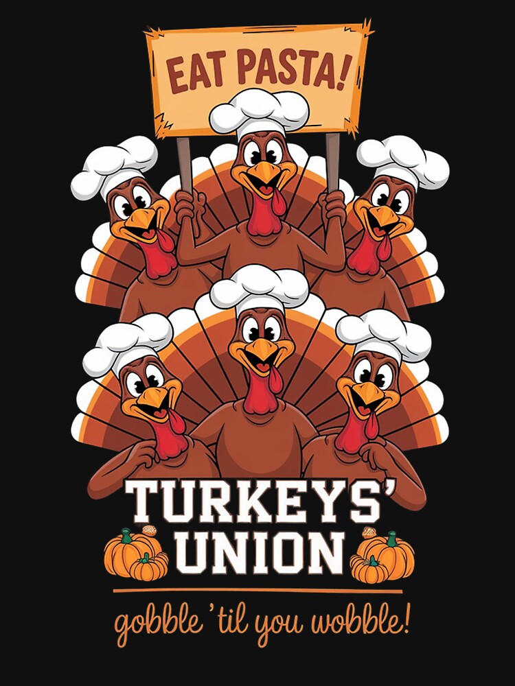 Eat pasta, Turkeys' Union by Digital Art and Funny Pets
