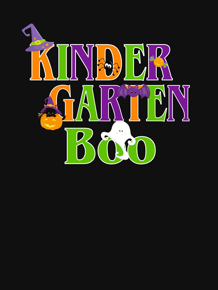 Kindergarten Boo Cute Halloween Gift Student Teacher by Sapphire Star