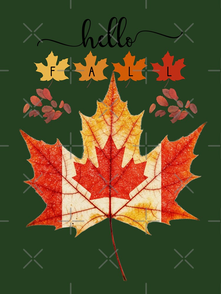 hello autumn leaves classic tshirt by anandsiva2703