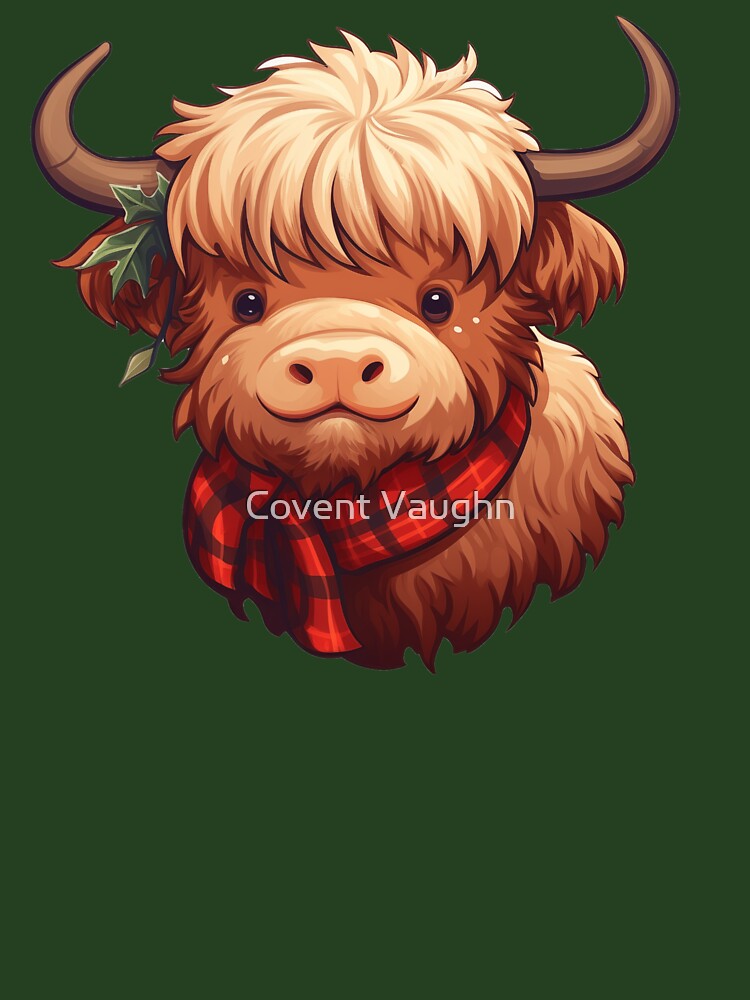 Christmas highland cow by Covent Vaughn