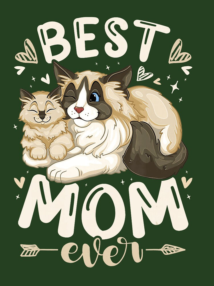 Best Cat Mom Ever – Cute Mother Cat and Kitten by NoeValdric