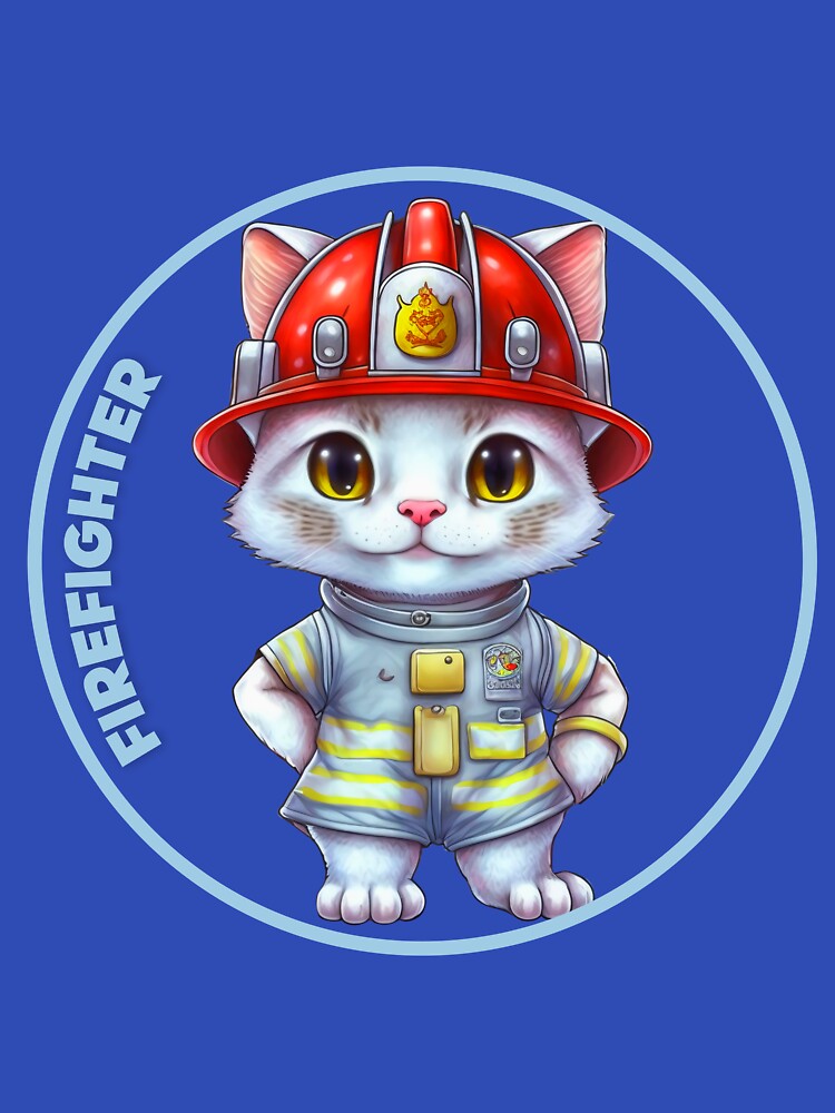 Firefighter, sweet cat by HarriPaloma