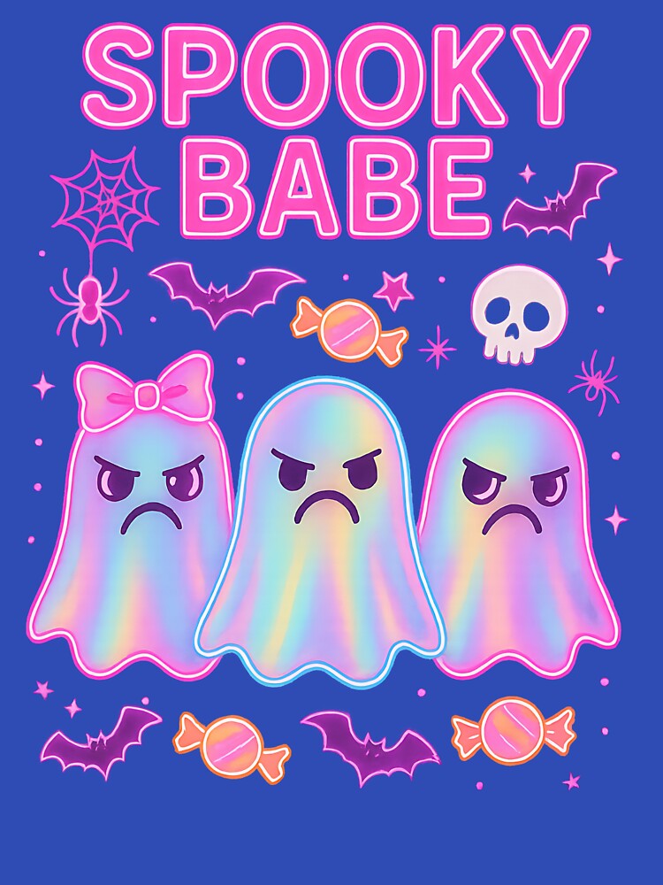 Spooky Babe – Cute Angry Ghosts Halloween Design by LunaSpellStudio
