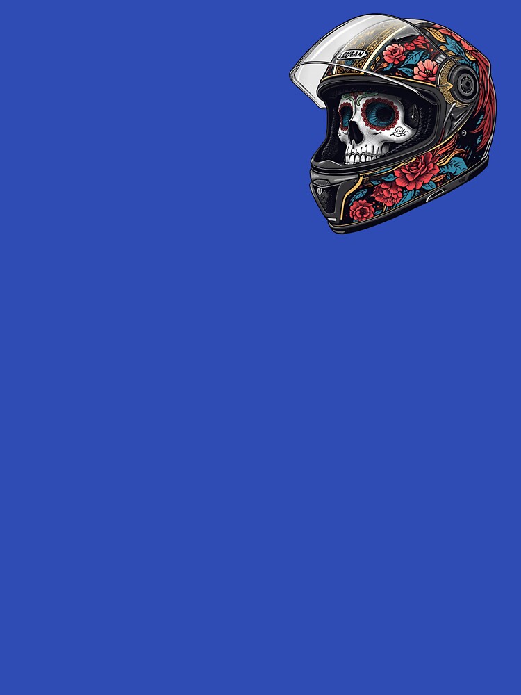 Sugar Skull Biker Helmet by FindYourNeutral