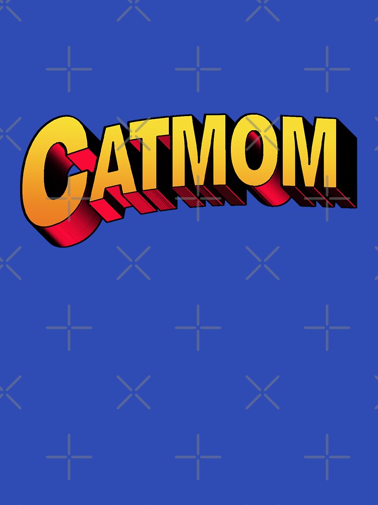 Cat Mom Super Hero Comic Text by leBoosh-Designs