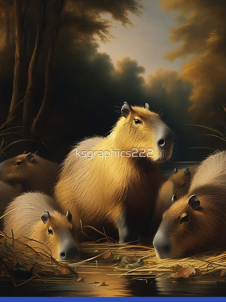Capybara Art #97 | Capybara Lovers by ksgraphics222