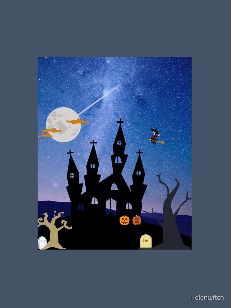 Haunted house,moon by Helen Enchanted Designs