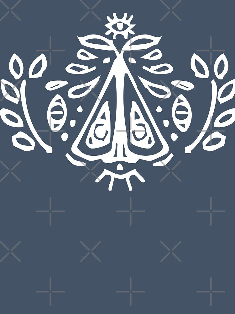 Occult Moth Stamp (White) by sleepyhenry