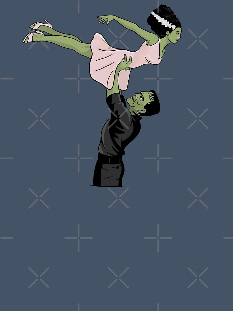 Frankenstein and Bride Dirty Dancing Classic Halloween Monster by Chelsealuv Krigbaum