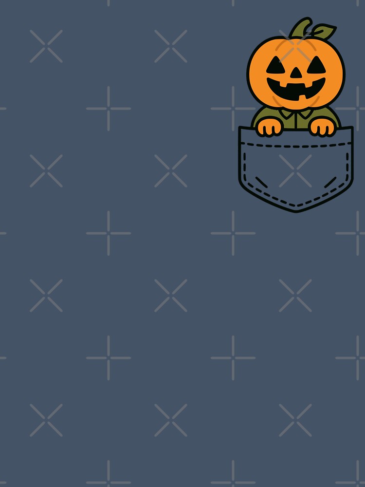 Funny Jack-O'-Lantern Pocket Pal Cute Pumpkin Halloween by chrisrivait
