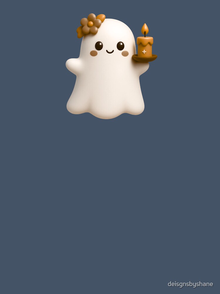 Magical Orange Floral Ghost by deisgnsbyshane