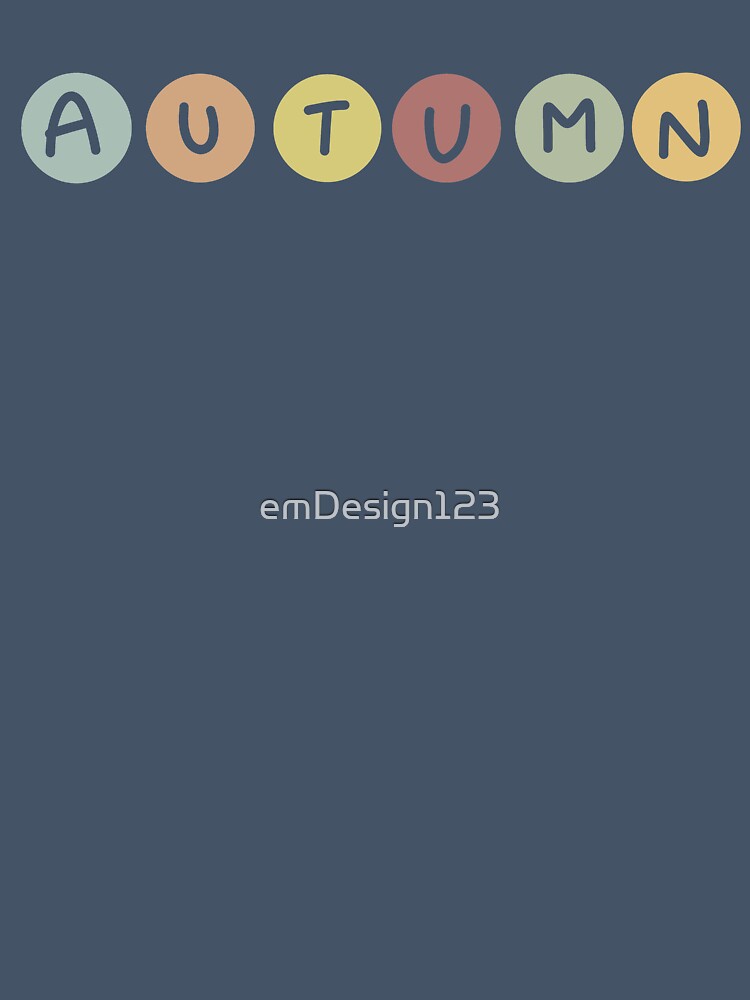 Autumn Coloured Dot Letters by emDesign123
