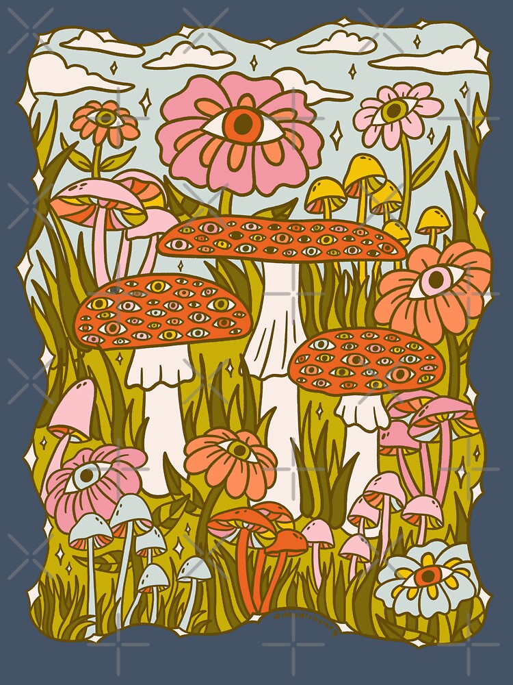 Spooky Mushrooms by doodlebymeg
