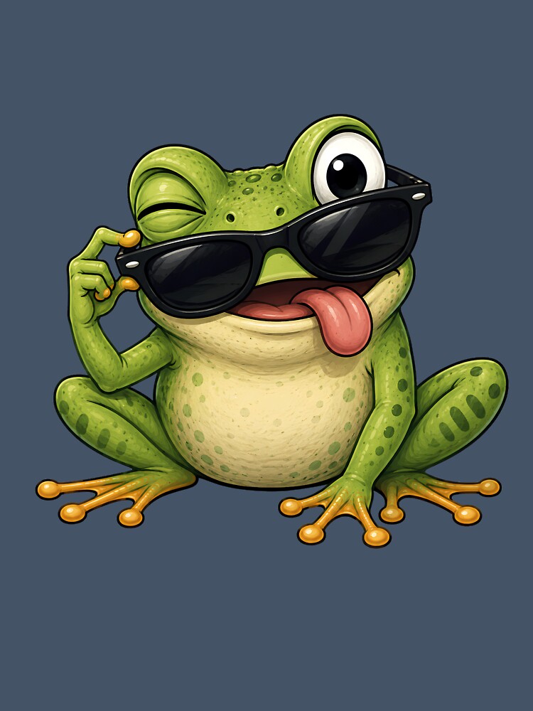 Cool Frog with Sunglasses by SurrealSproutz