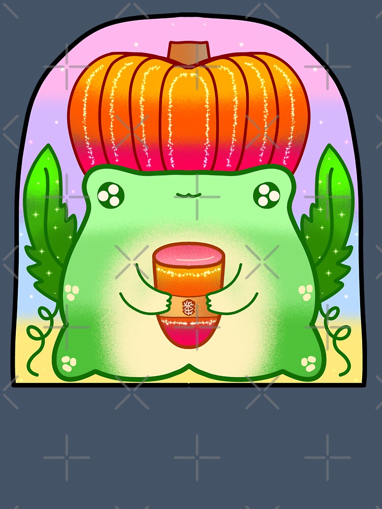 Adorable pumpkin patch halloween frog by Quacktails