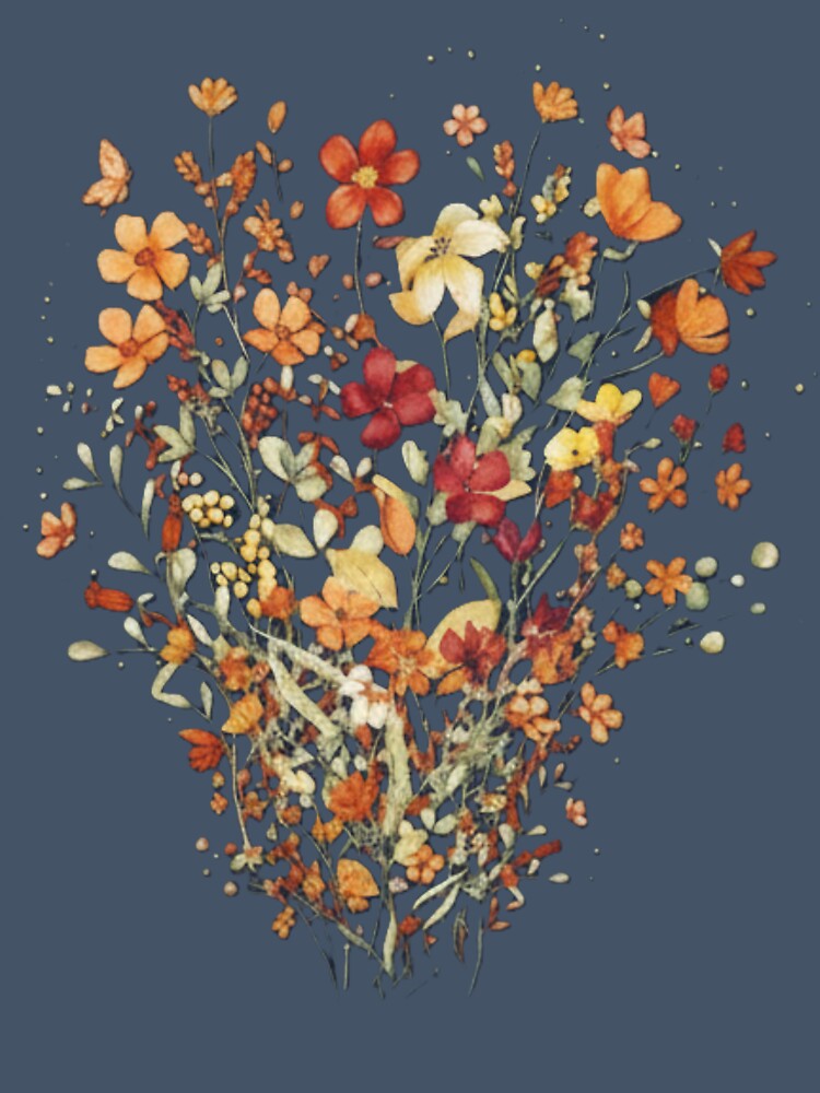 Autumn Wildflower Bouquet – Fall Botanical Watercolor Floral Design by InkwildStudio