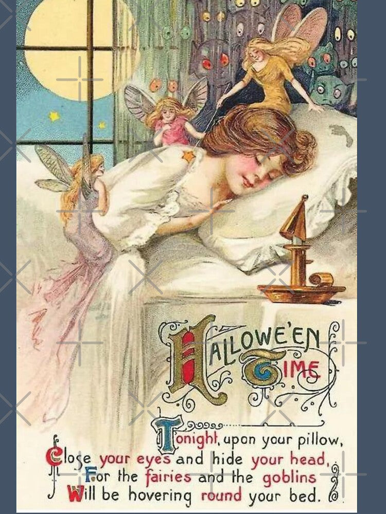 Victorian Halloween Time Fairies and Goblin Illustration by Bellathewilde